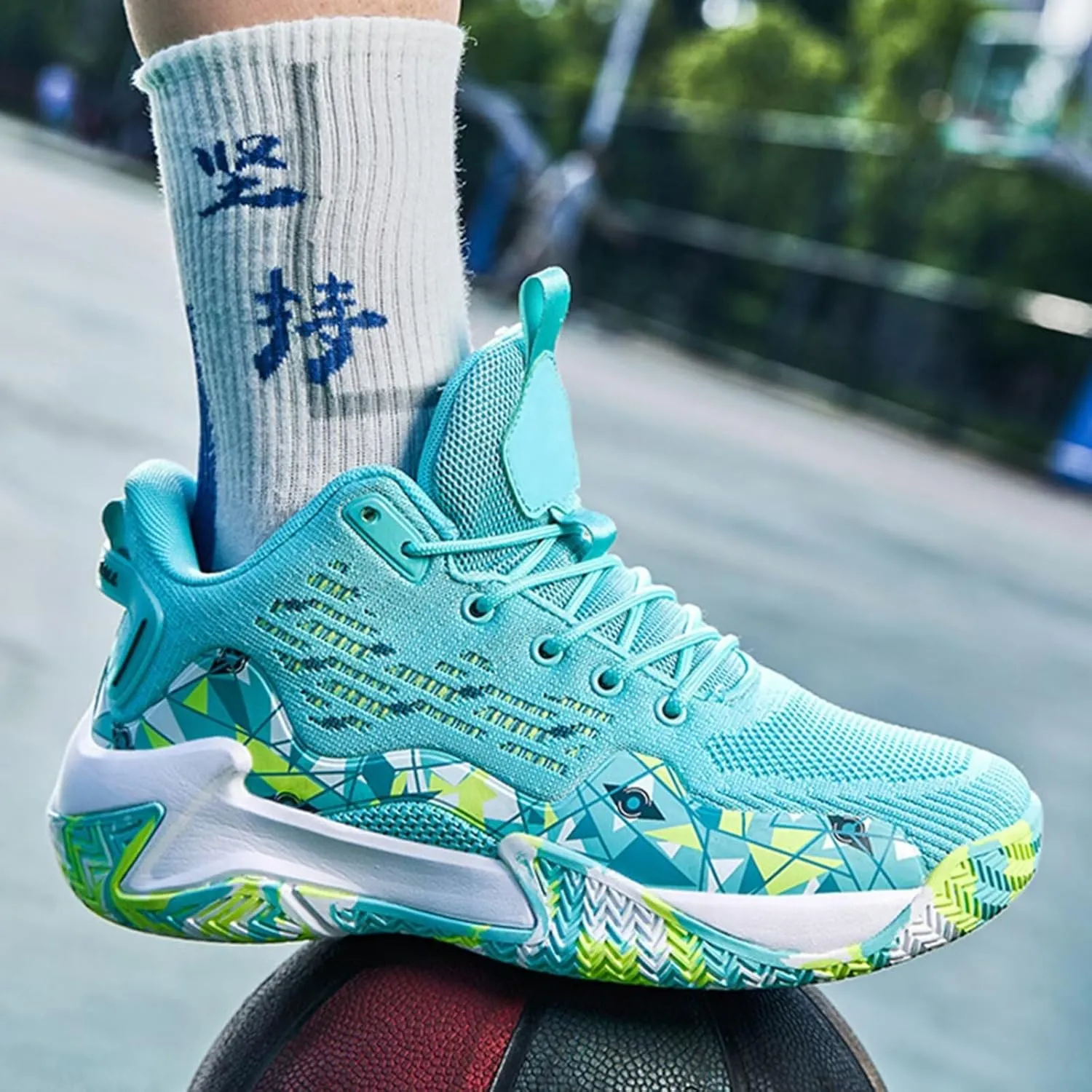 Men's Basketball Shoes Breathable High Top Running Sneakers Non Slip Training Athletic Shoes
