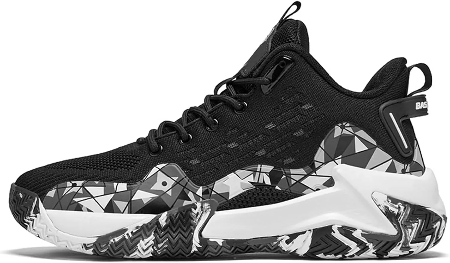 Men's Basketball Shoes Breathable High Top Running Sneakers Non Slip Training Athletic Shoes