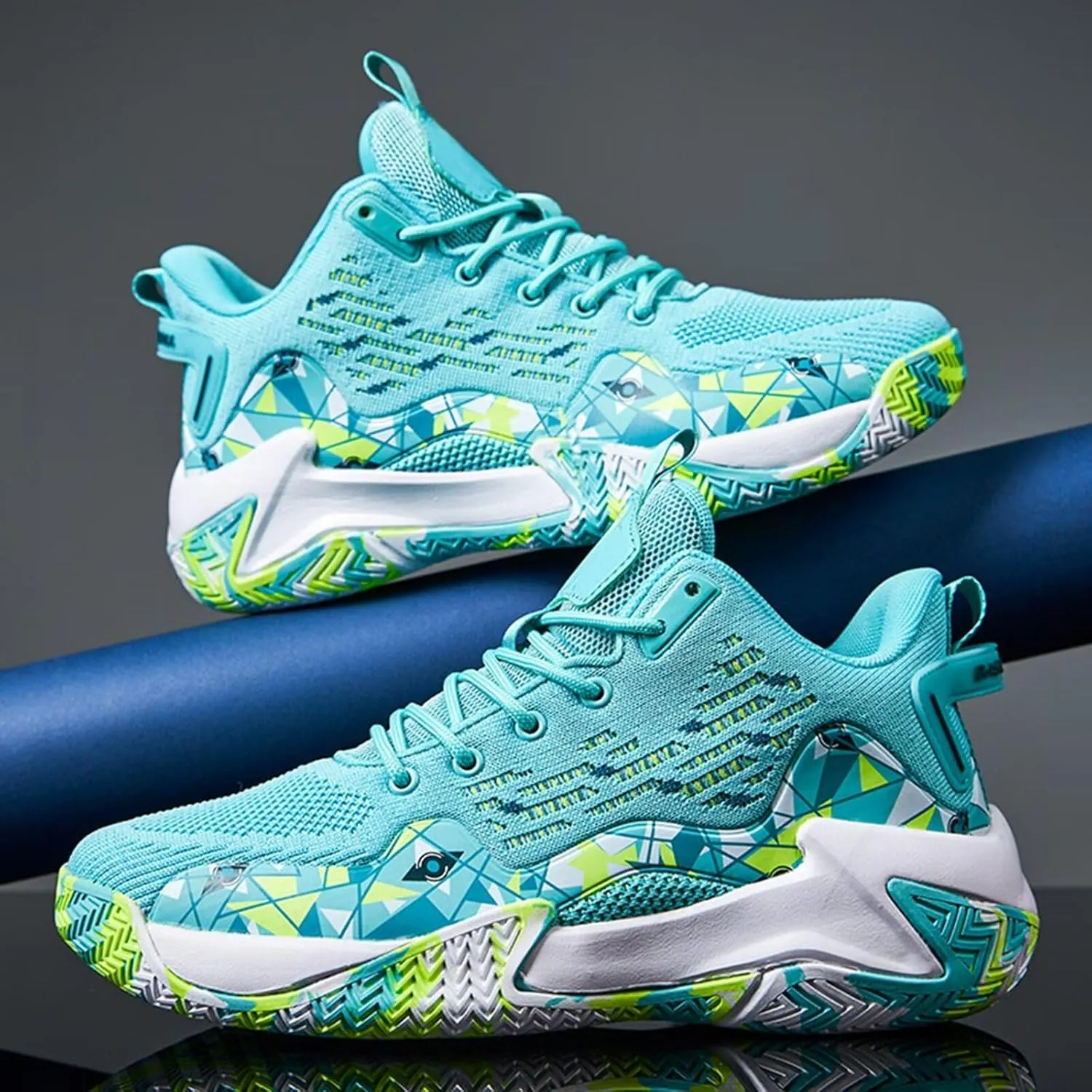 Men's Basketball Shoes Breathable High Top Running Sneakers Non Slip Training Athletic Shoes