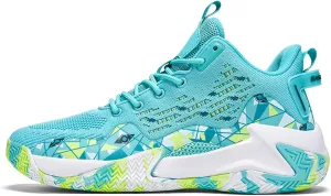 Men's Basketball Shoes Breathable High Top Running Sneakers Non Slip Training Athletic Shoes
