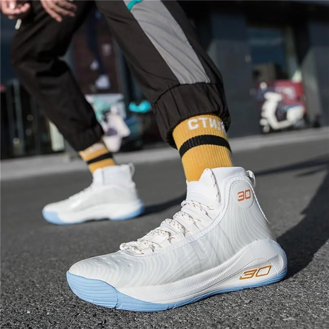 Mens Basketball Shoes for Women High Top Outdoor Streetball Master Breathable Non Slip Fashion Running Sneakers