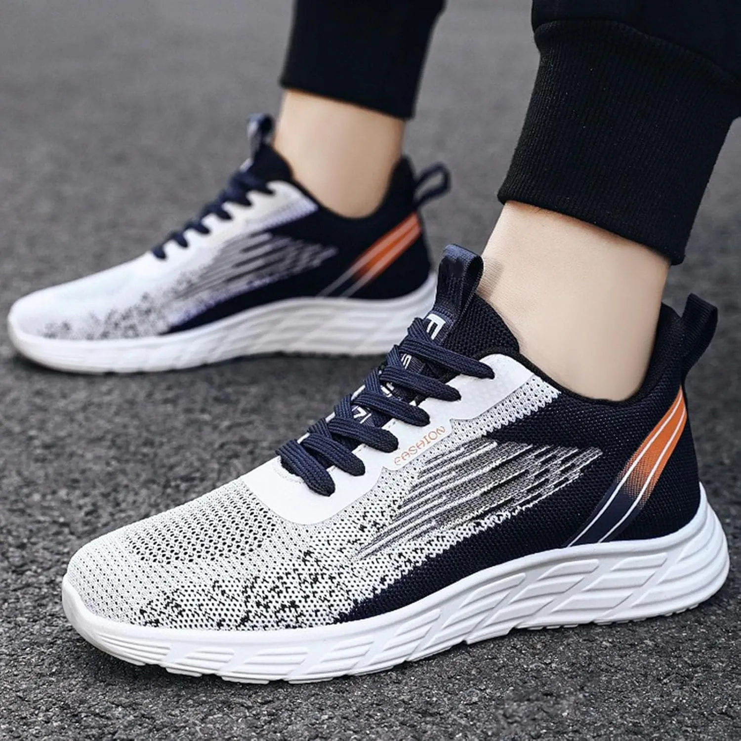Men's Breathable Barefoot Shoes Breathable and Light Outdoor Comfy Walking Shoe Lightweight Work Shoes for Men