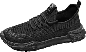 Mens Breathable Lace Up Running Shoes Comfortable Breathable Lace Up Sneaker Arch Support Sports Shoes for Men