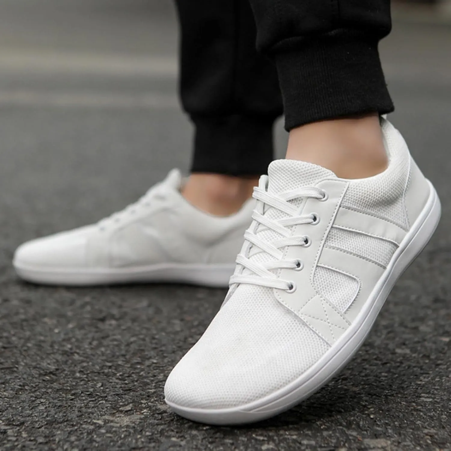 Mens Breathable Lace Up Running Shoes Comfortable Breathable Lace Up Sneaker Athletic Fashion Sneakers for Men