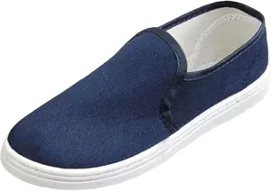 Men's Breathable Mesh Running Shoes Comfortable Breathable Stretch Canvas Slip On Sneaker Breathable Work Shoes