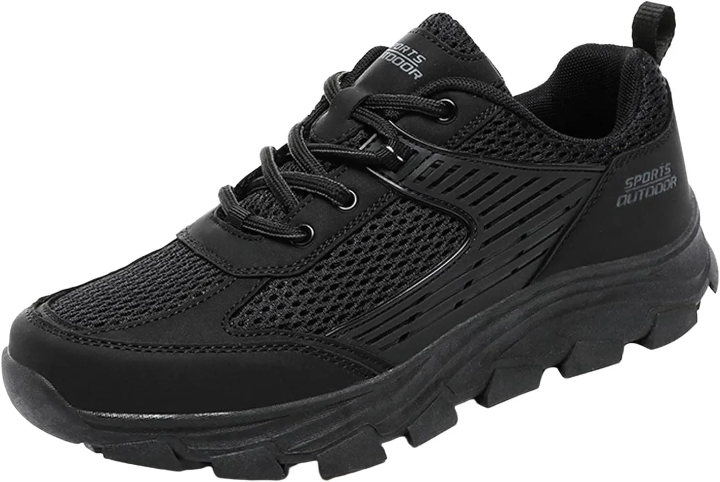 Men's Breathable Mesh Running Shoes Lightweight Breathable Slip On Running Shoe Men's Comfortable Canvas Shoes