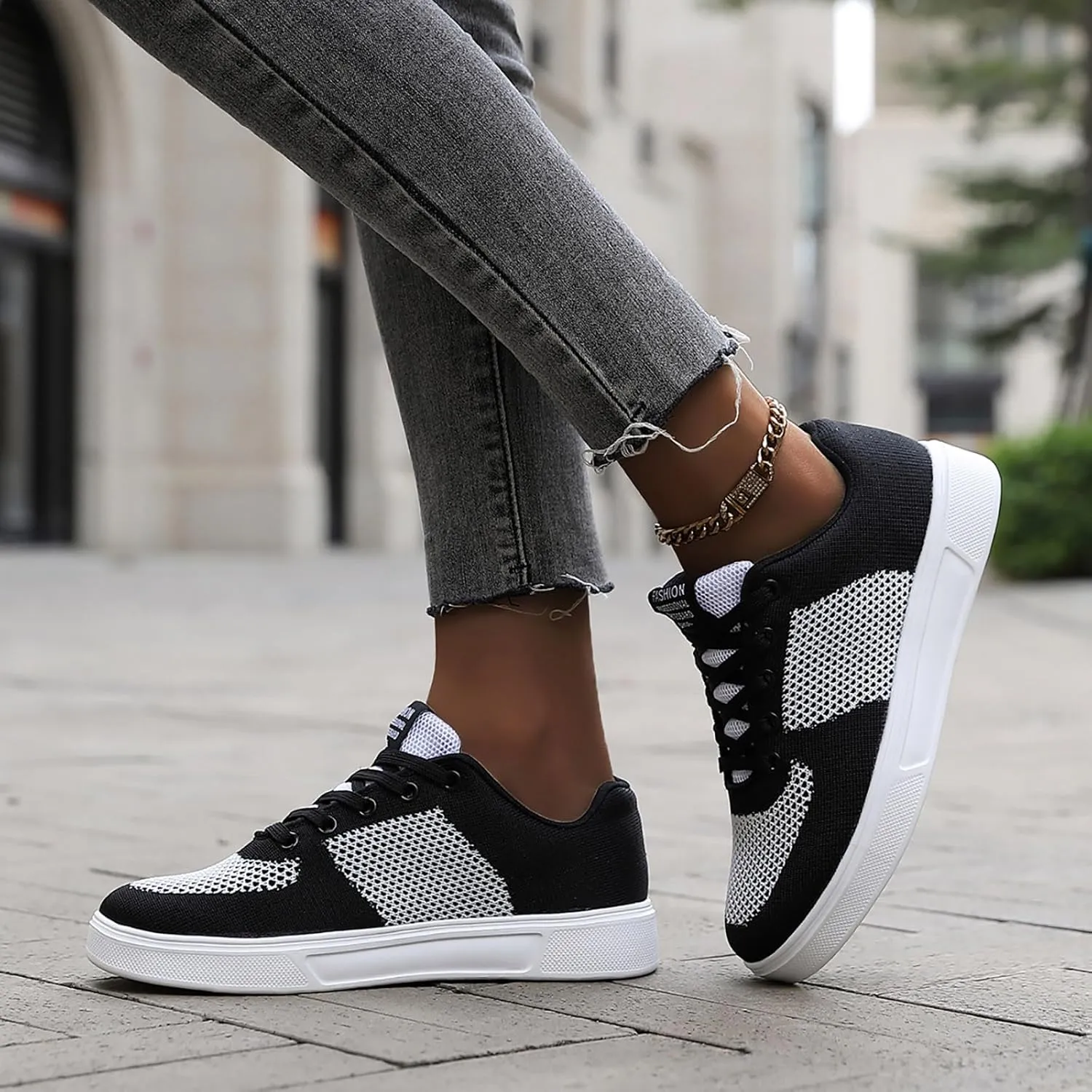 Men's Breathable Mesh Running Shoes Lightweight Breathable Walking Shoe Gym Tennis Lightweight Minimalist Shoes