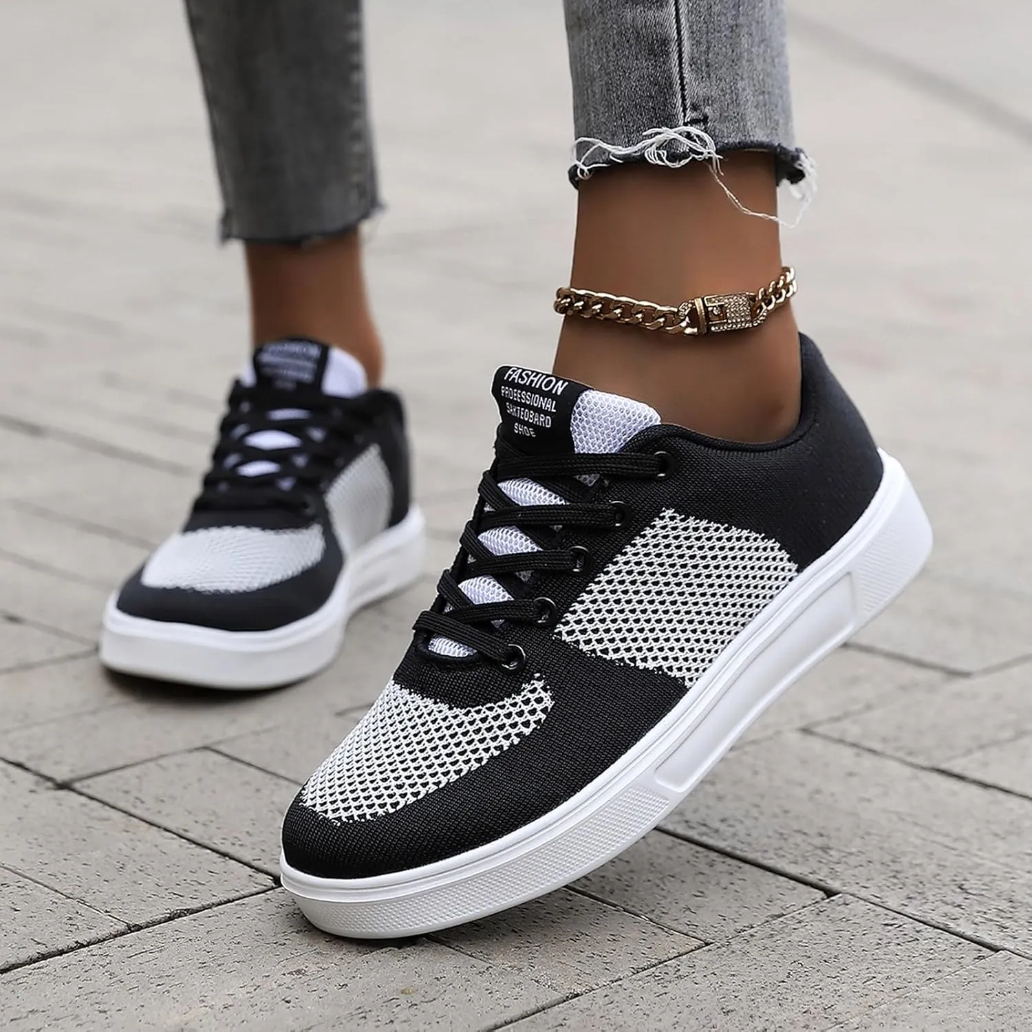 Men's Breathable Mesh Running Shoes Lightweight Breathable Walking Shoe Gym Tennis Lightweight Minimalist Shoes