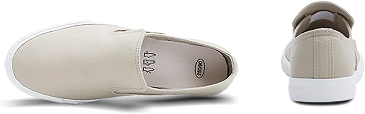Men's Casual Canvas Skate Shoe Slip On Daily Walking Skate Shoes Breathable All Day Comfort Travel Sneakers Male School Students Shoe Couple Footwear Indoor Outdoor