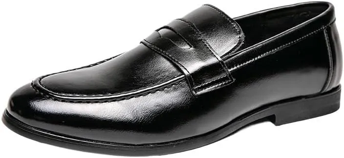 Men's Casual Loafers Slip On Leather Shoes Lightweight Driving Shoes Moccasins Classic Loafer Flats Boat Shoes