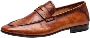 Men's Casual Loafers Slip On Leather Shoes Lightweight Driving Shoes Moccasins Classic Loafer Flats Boat Shoes
