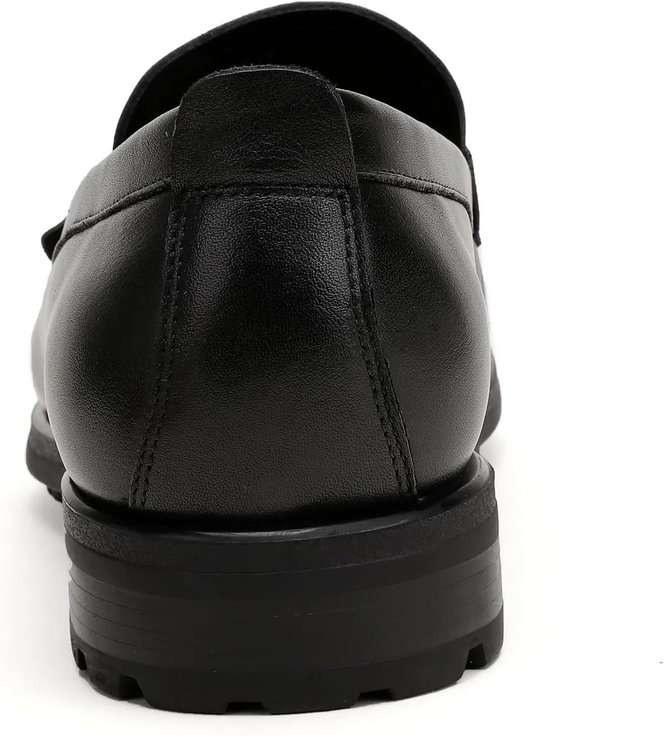 Men's Casual Slip On Loafers, Classic Leather Dress Shoes with Premium Buckle Moc-Toe Casual Shoes Banquets Weddings Shoes Slip-On Dress Penny Loafers