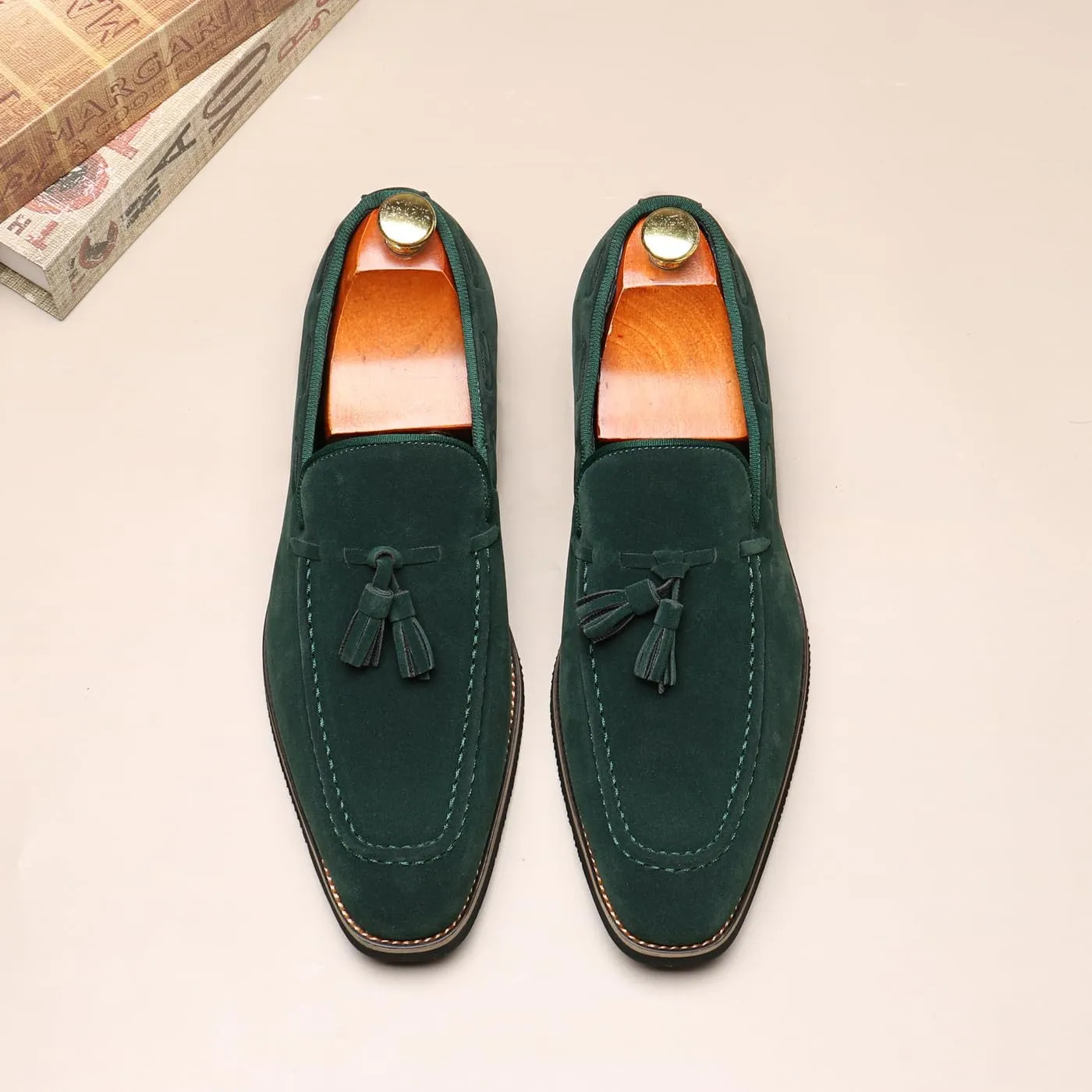 Men's Classic Tassel Loafers Moccasins Slip-ons Wedding Prom Formal Dress Casual Shoes for Men