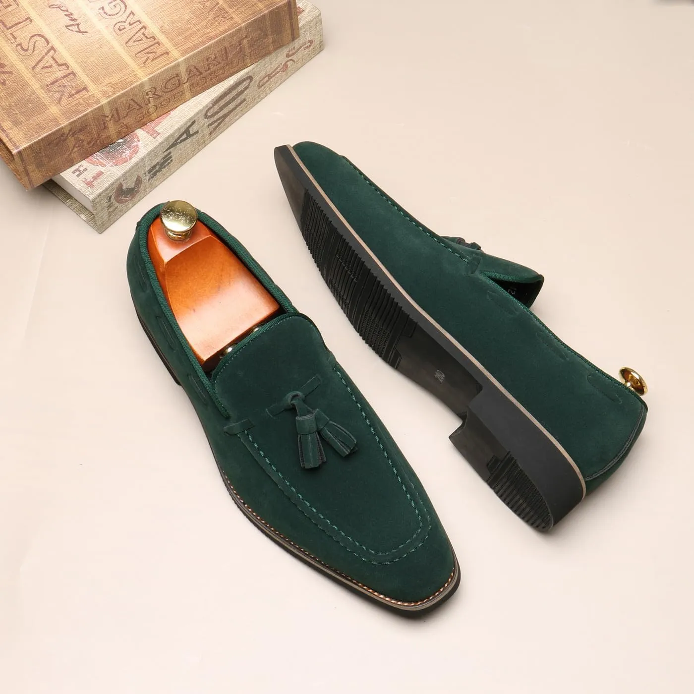 Men's Classic Tassel Loafers Moccasins Slip-ons Wedding Prom Formal Dress Casual Shoes for Men