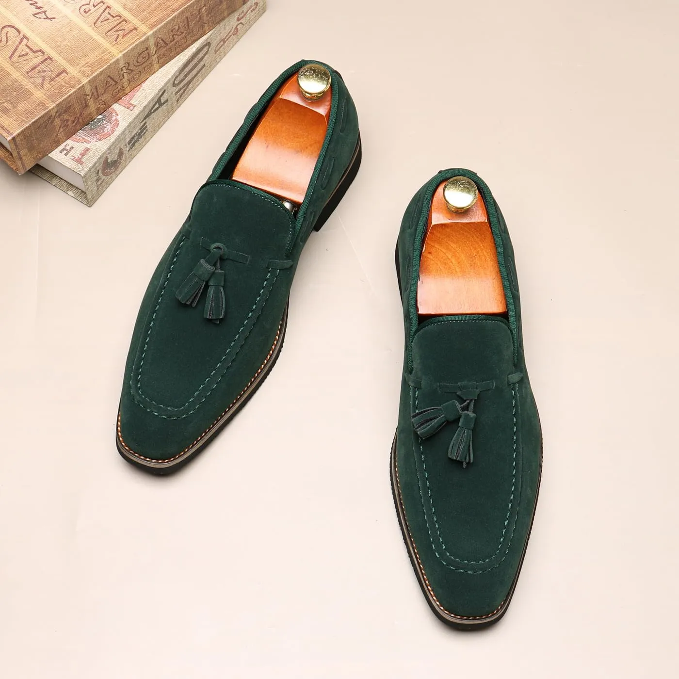 Men's Classic Tassel Loafers Moccasins Slip-ons Wedding Prom Formal Dress Casual Shoes for Men