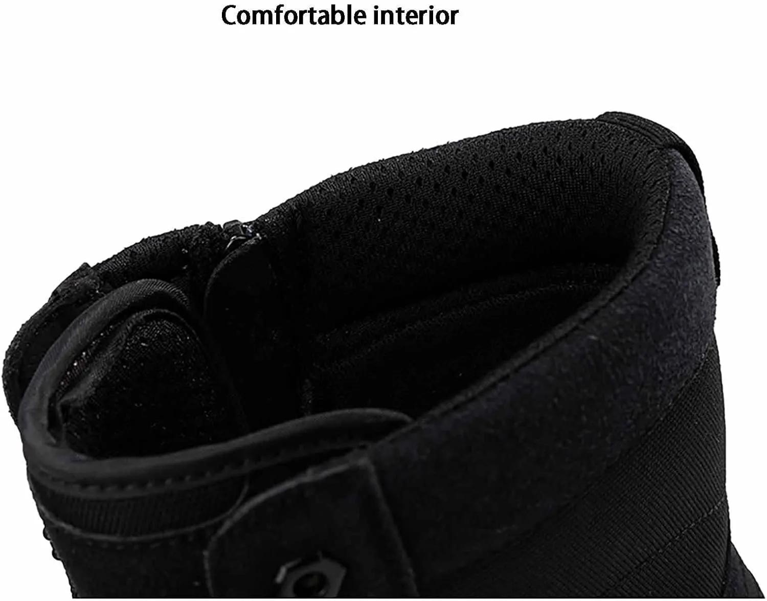 Men's Combat Boots, Tactical Hiking Boots for Men Side Zipper Desert Jungle Boots Army Work Boots Durable Suede Leather Military Work Boots
