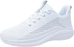 Men's Comfortable Stretch Workout Shoes Business Mesh Breathable Walking Shoe Breathable Lace Up Shoes for Men