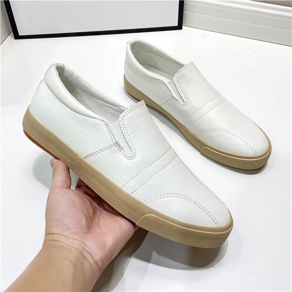 Mens Driving Loafers Slip On Leather Comfortable Shoes for Business Casual Wedding Travel Lightweight Breathable Flexible Sole