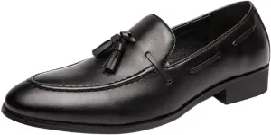 Men's Driving Moccasins - Breathable Tassel Loafers with Anti-Slip Sole, Flexible Fit, Lightweight Design for Walking and Casual Wear