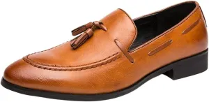 Men's Driving Moccasins - Breathable Tassel Loafers with Anti-Slip Sole, Flexible Fit, Lightweight Design for Walking and Casual Wear