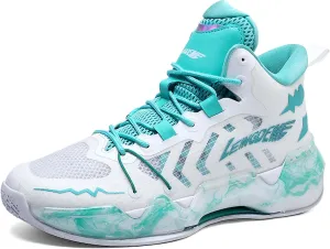 Men's Fashion Basketball Shoes Sneakers Women's High Top Breathable Tennis Running Shoes Comfortable Non-Slip Arch Support Team Training Shoes