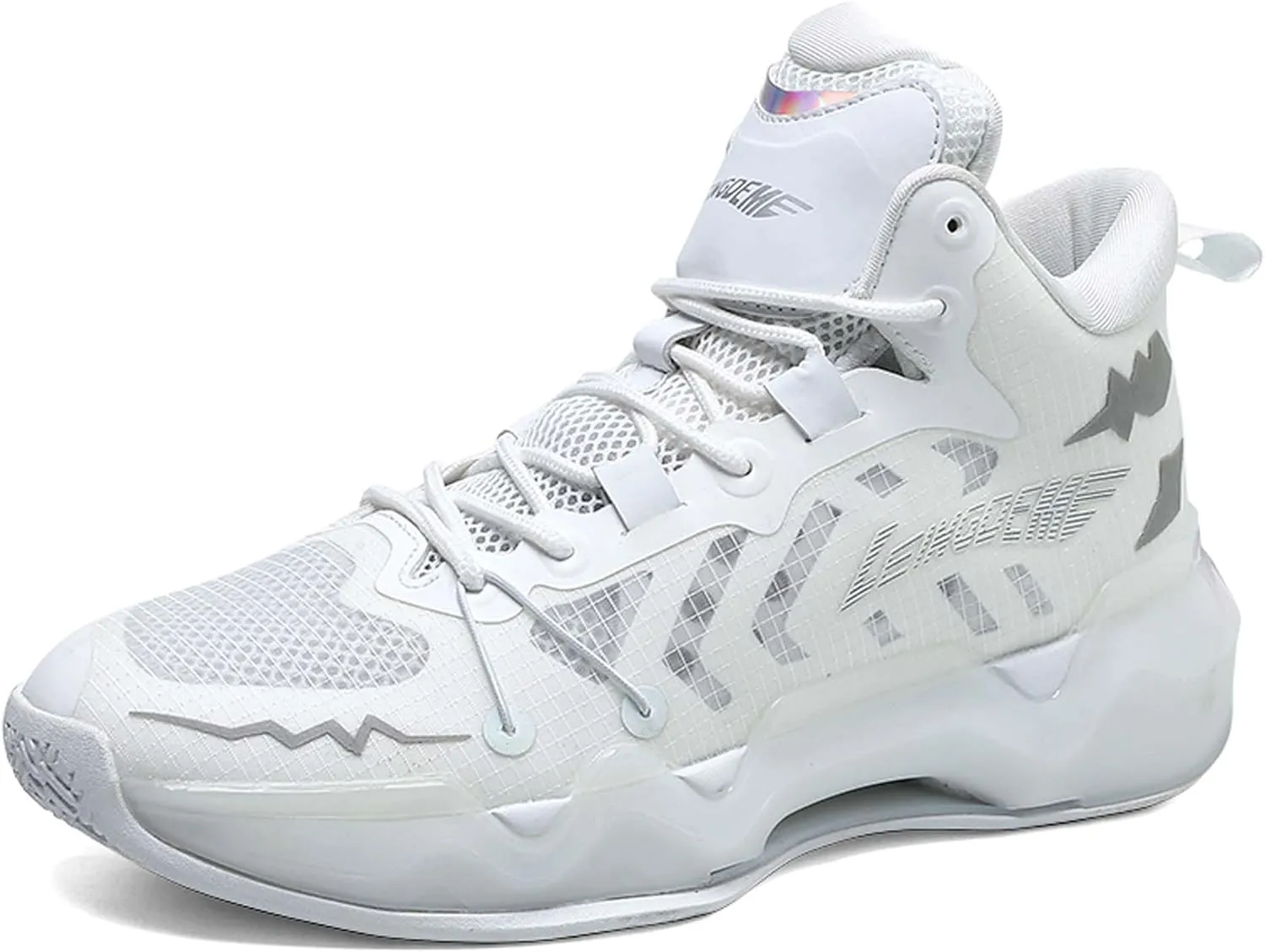 Men's Fashion Basketball Shoes Sneakers Women's High Top Breathable Tennis Running Shoes Comfortable Non-Slip Arch Support Team Training Shoes