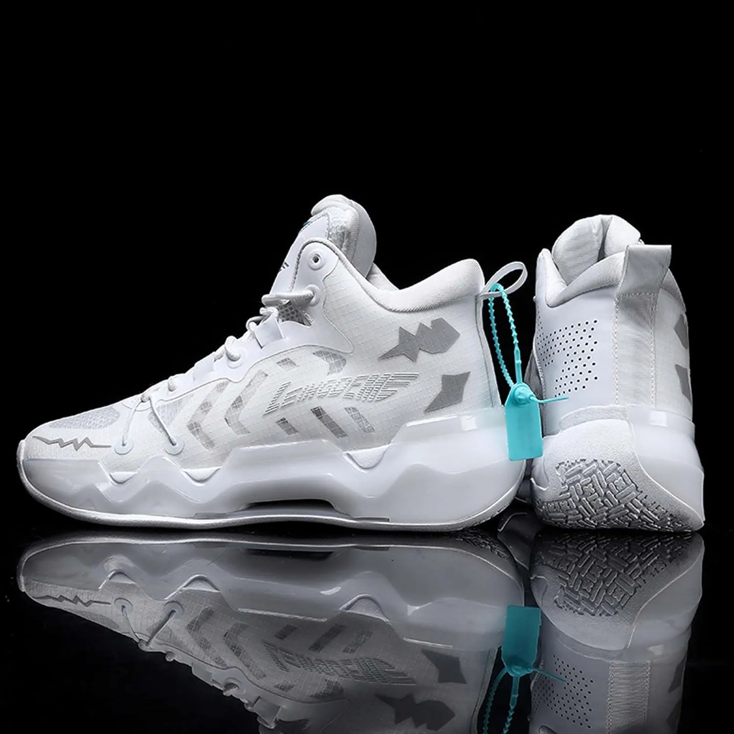 Men's Fashion Basketball Shoes Sneakers Women's High Top Breathable Tennis Running Shoes Comfortable Non-Slip Arch Support Team Training Shoes