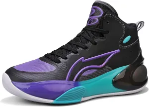 Men's High Top Basketball Shoes Arch Support Teenager Fashion Sneakers Shoes Women's High Top Sports Tennis Walking Fitness Shoes Indoor or Outdoor Basketball Sneakers Shoes