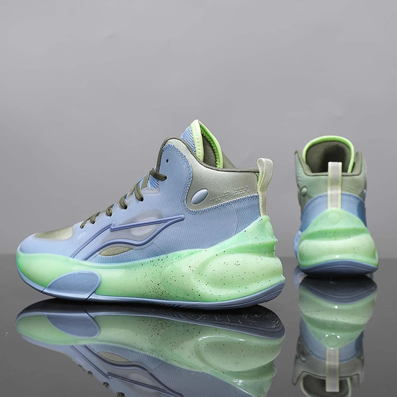 Men's High Top Basketball Shoes Arch Support Teenager Fashion Sneakers Shoes Women's High Top Sports Tennis Walking Fitness Shoes Indoor or Outdoor Basketball Sneakers Shoes