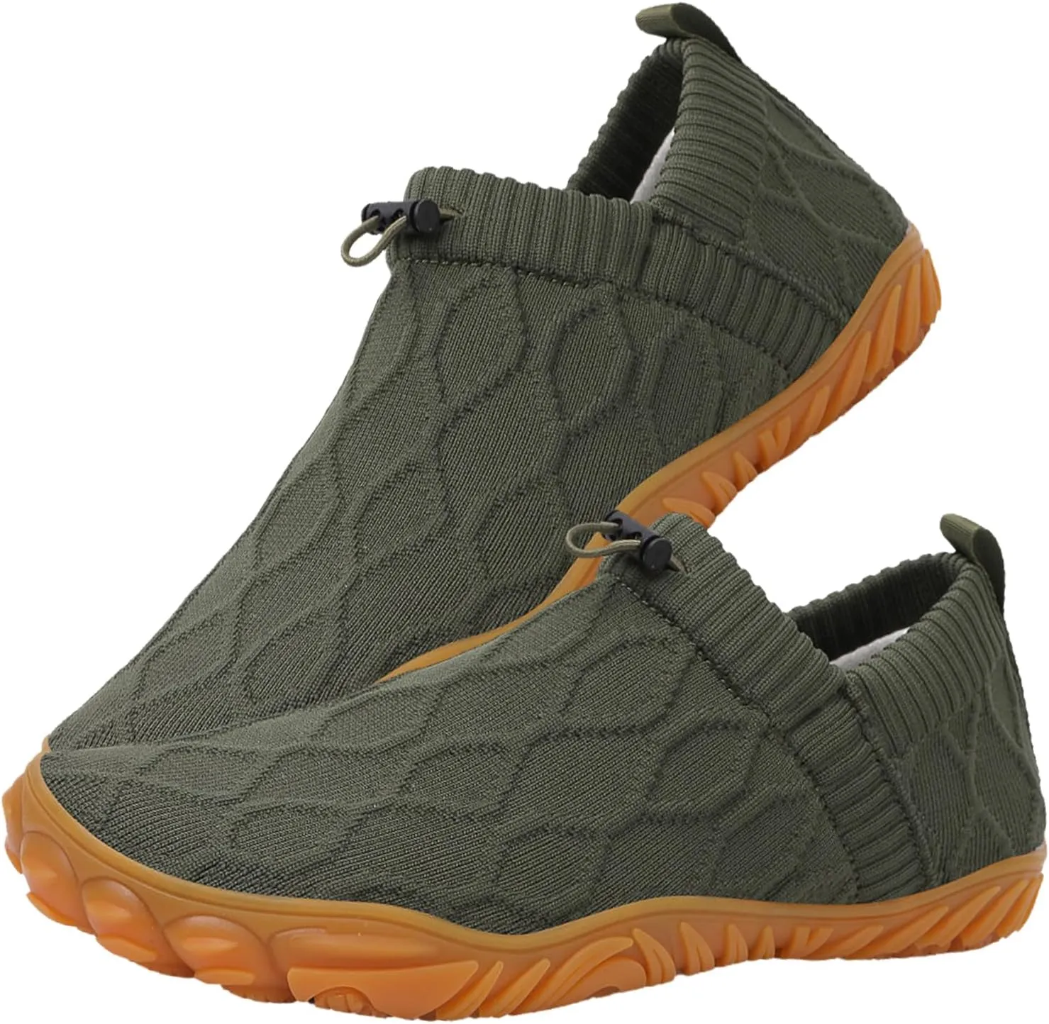 Men's Hiking Sneakers Knitted Non-Slip Walking Shoes Slip-On Breathable Mesh Outdoor Shoes Boating Surfing Walking