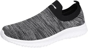 Men's Lightweight Cushion Sneakers Breathable Elastic Fly Woven Mesh Sneaker Men's Sport Breathable Mesh Shoes
