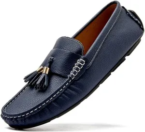Men's Loafers Round Toe with Tassel Moccasins Driving Loafers Anti-Slip Flexible Comfortable Outdoor Fashion Slip On