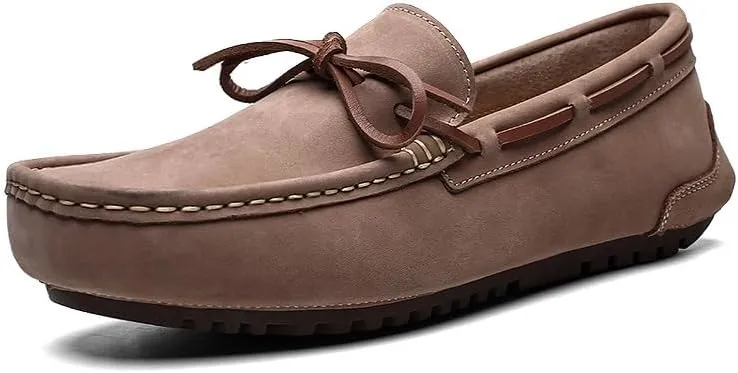 Men's Loafers Shoes Round Toe Faux Leather Boat Driving Loafers Anti-Slip Flexible Resistant Casual Party Slip On