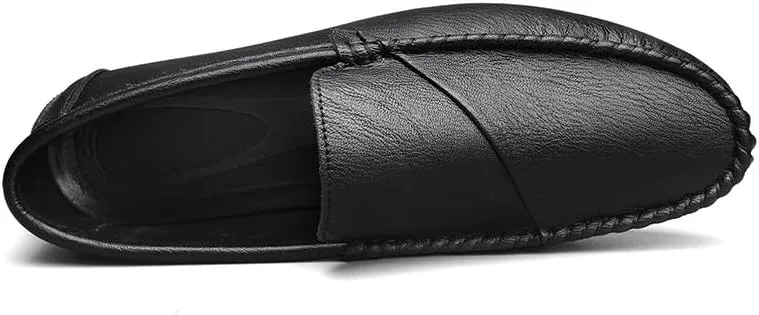 Men's Loafers Shoes Round Toe Vegan Leather Driving Loafers Lightweight Flexible Slip Resistant Outdoor Party Slip-on