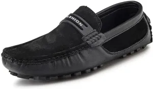 Men's Loafers Shoes Suede Vamp Penny Moccasins Driving Style Loafer Comfortable Flat Heel Flexible Fashion Casual Slip On