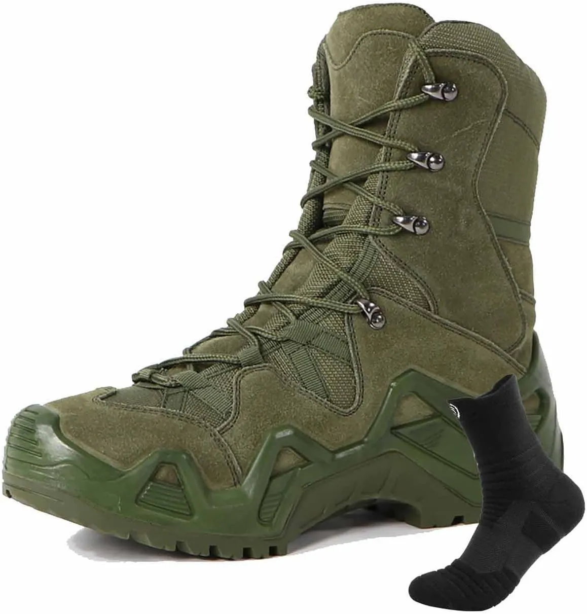Men's Military & Tactical Boots, Durable Army Combat Boots Comfortable Work Boots Waterproof Security Boots Outdoor Army Hunting Jungle Hiking Boots