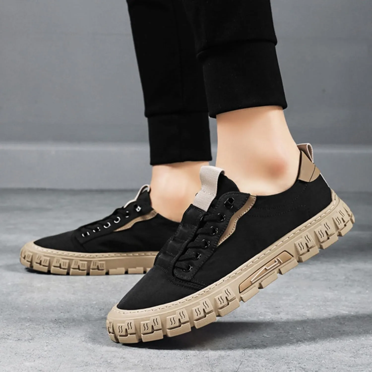 Men's Non Slip Barefoot Minimalist Shoes Business Mesh Breathable Walking Shoe Men's Breathable Barefoot Shoes