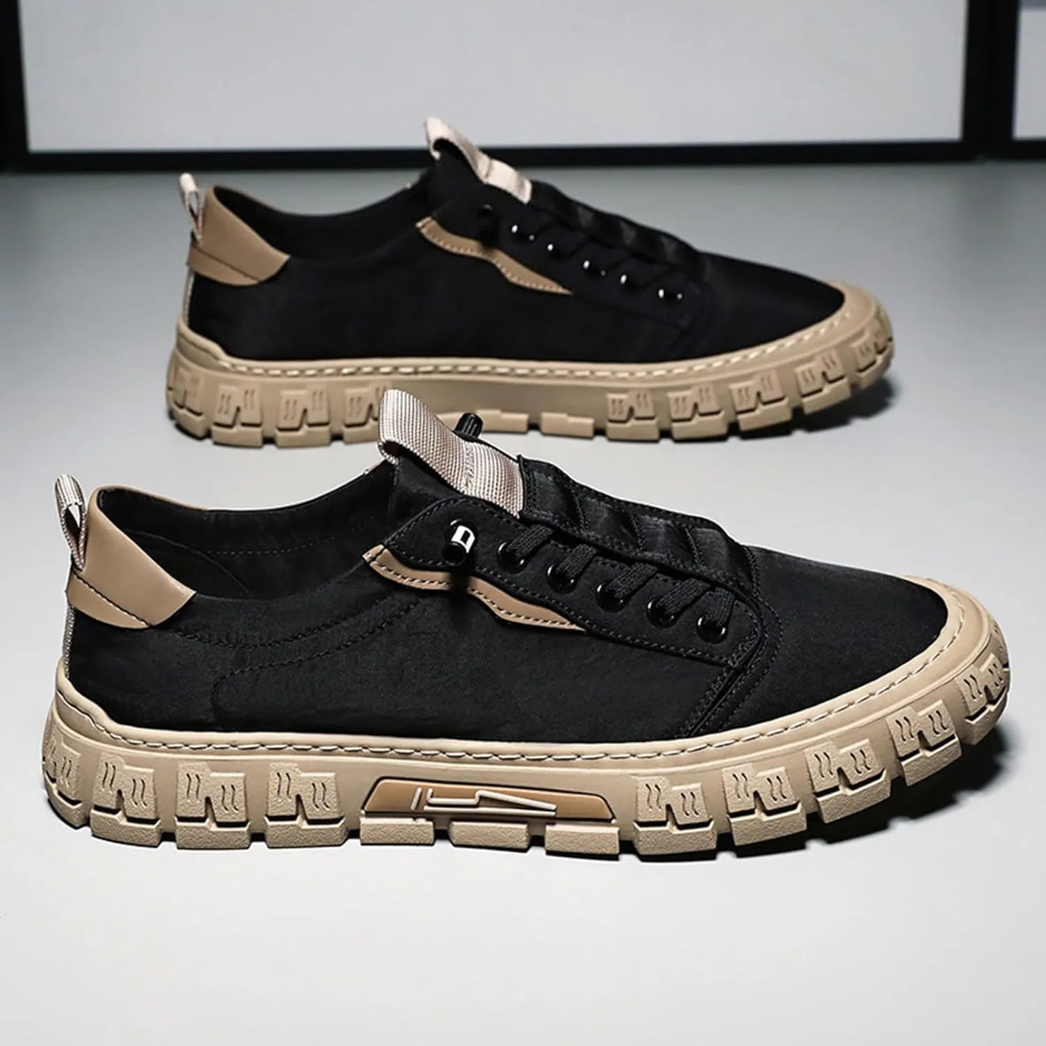 Men's Non Slip Barefoot Minimalist Shoes Business Mesh Breathable Walking Shoe Men's Breathable Barefoot Shoes