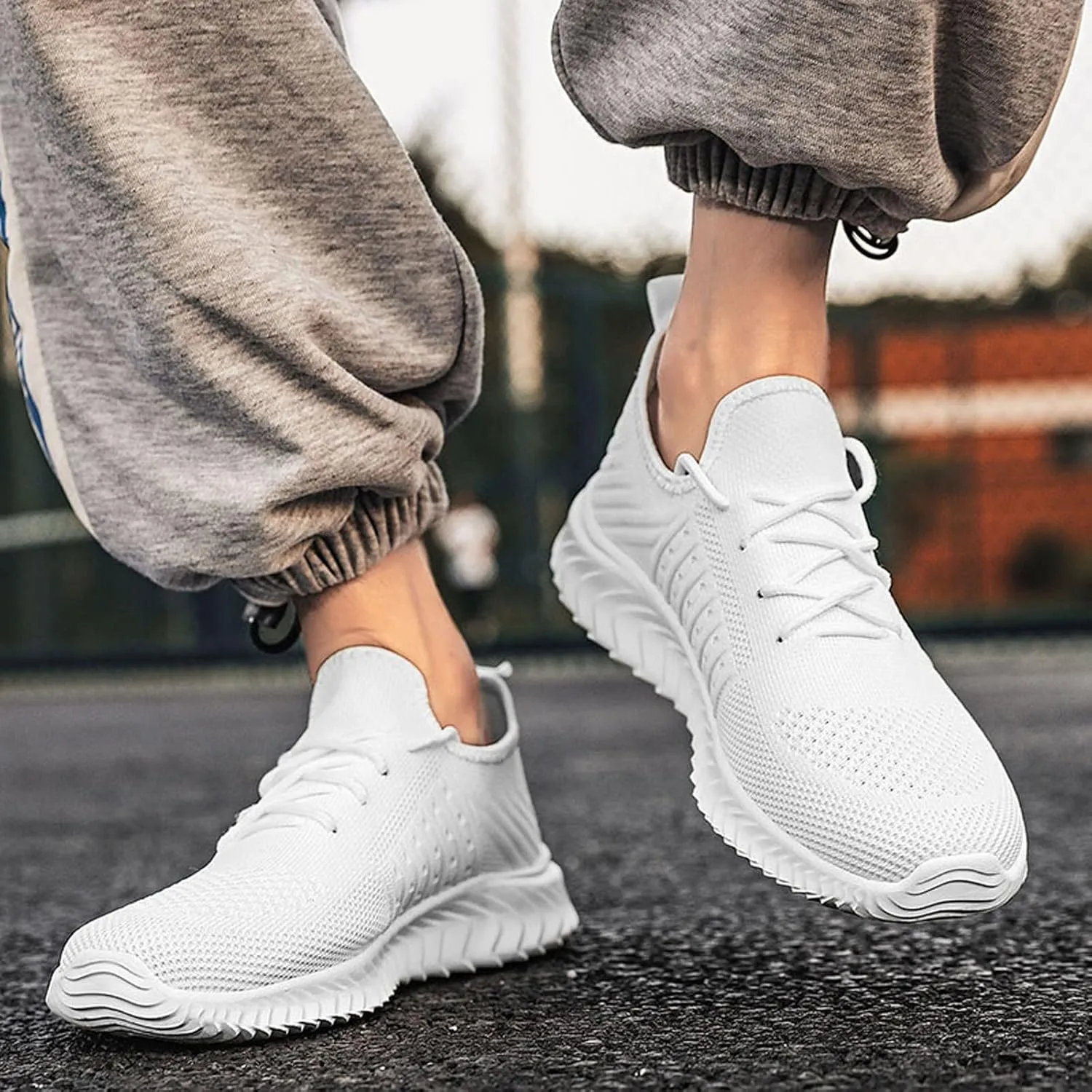 Men's Non Slip Tennis Sneakers Breathable Casual Comfortable Walking Sneaker Men's Classic Casual Walking Shoes
