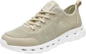 Men's Non Slip Tennis Sneakers Lightweight Breathable Walking Shoe Gym Tennis Breathable Lace Up Shoes for Men