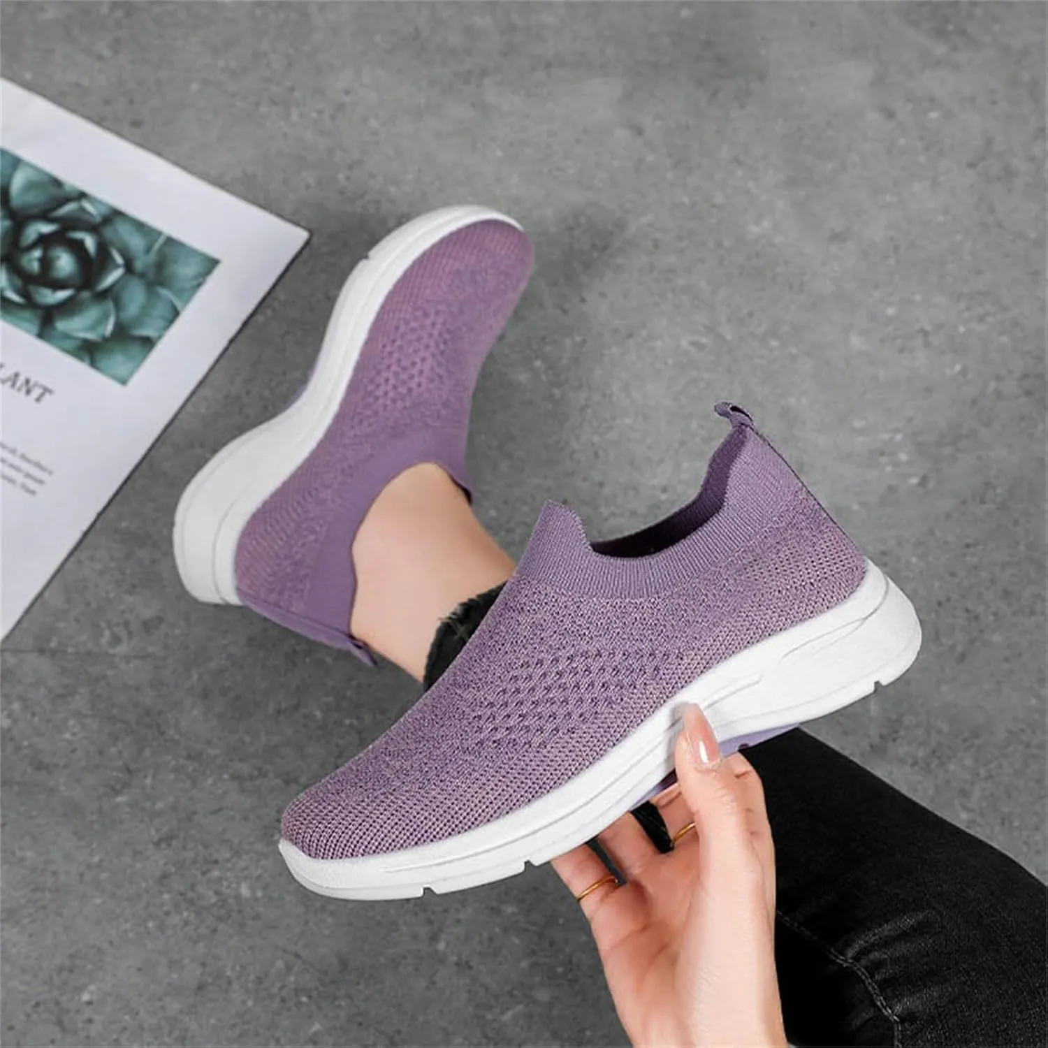 Mens Oxfors Casual Fashion Slip on Shoes Dress Business Sneakers Mesh Comfortable Lightweight Workout Footwear