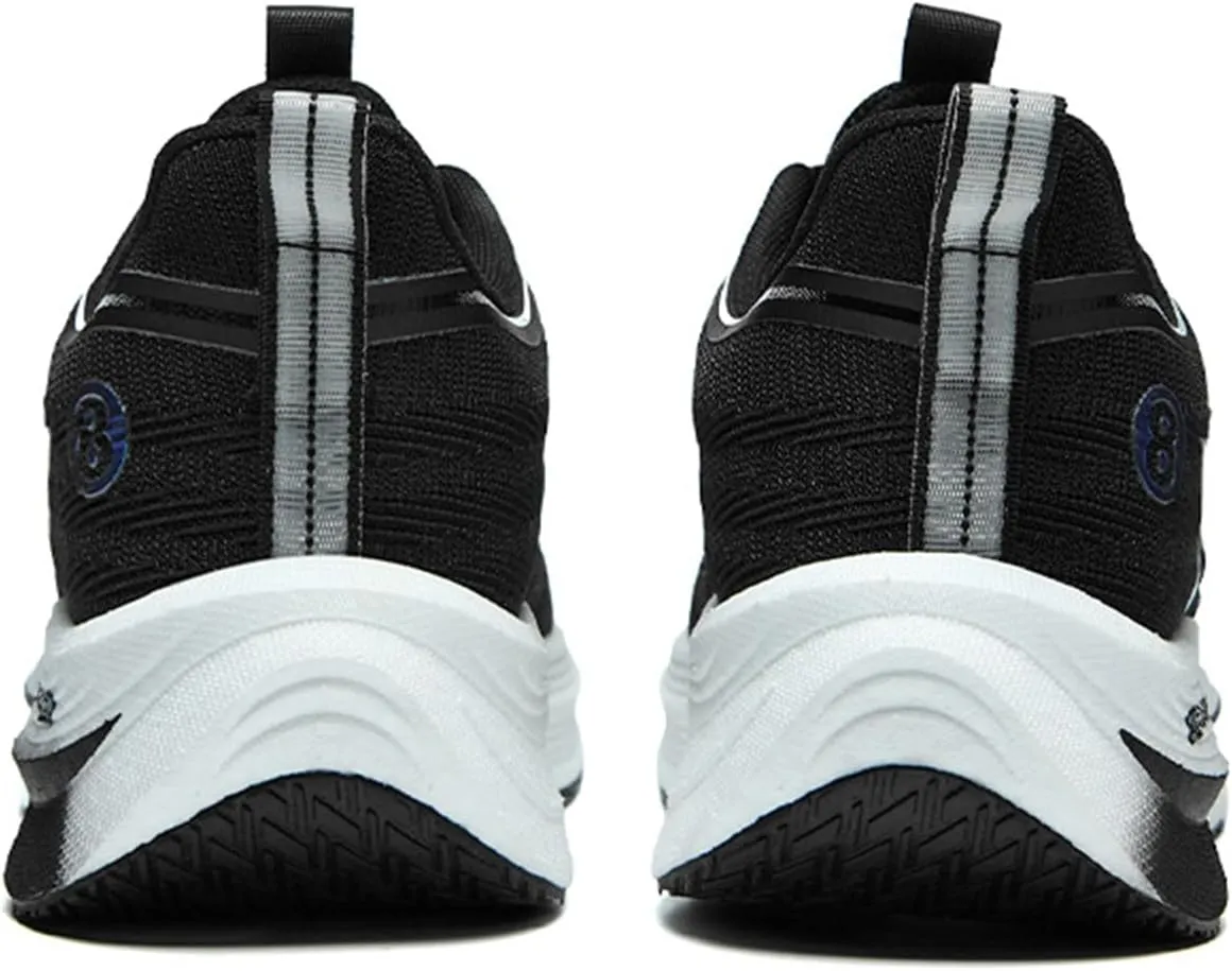 Men's Running Shoes Breathable Anti-Slip Thick Carbon Board Soft Outsole Lightweight Sports Athletic Tatting Fly-Woven Mesh Fashionable Cushioned Sneakers