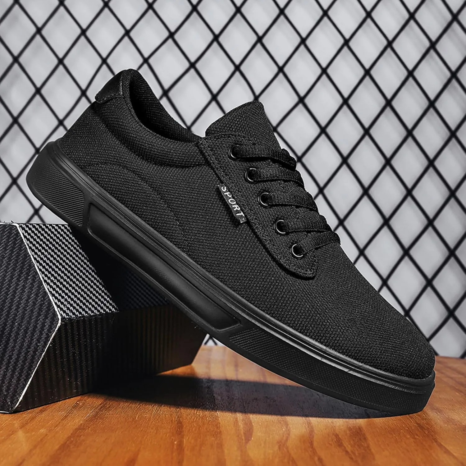 Men's Running Shoes Non Slip Flat Bottomed Comfortable Sneakers Breathable Casual Athletic Walking Shoes
