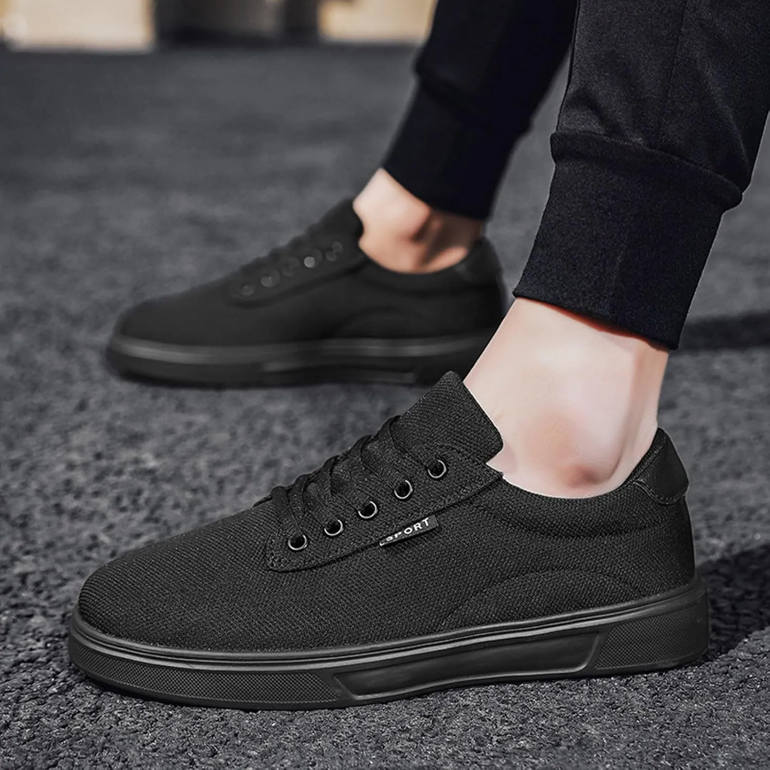 Men's Running Shoes Non Slip Flat Bottomed Comfortable Sneakers Breathable Casual Athletic Walking Shoes