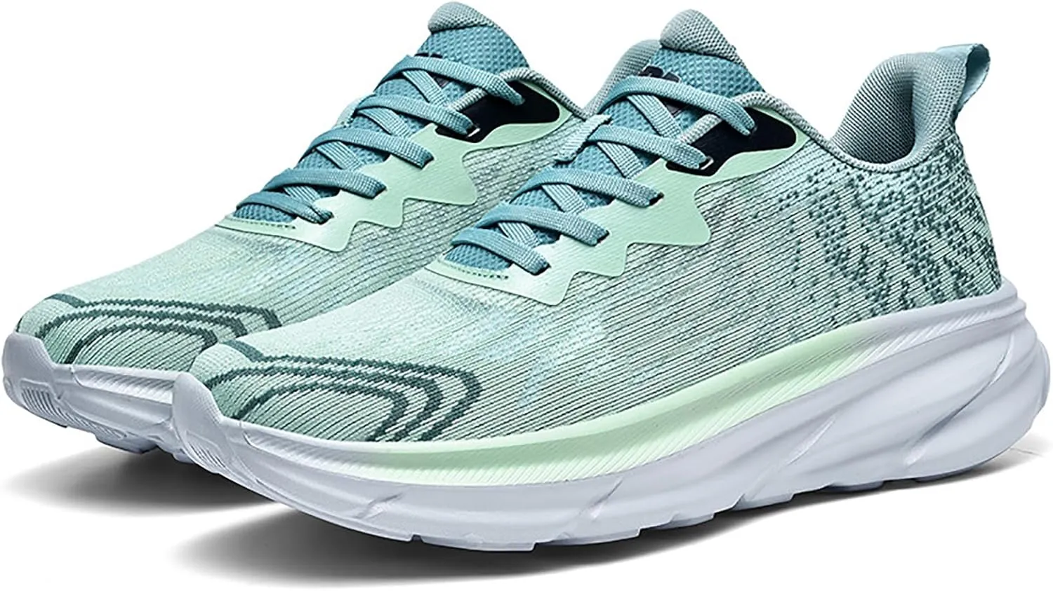 Men's Running Sneakers Shoes Comfortable Platform Cushioned Mens Road Running Shoes Ultra Light Breathable 2025 Casual Walking Tennis Jogging Athletic Trainers