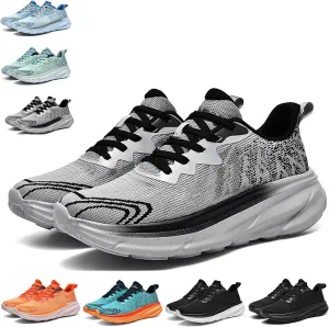 Men's Running Sneakers Shoes Comfortable Platform Cushioned Mens Road Running Shoes Ultra Light Breathable 2025 Casual Walking Tennis Jogging Athletic Trainers