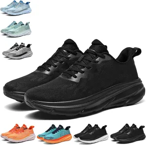 Men's Running Sneakers Shoes Comfortable Platform Cushioned Mens Road Running Shoes Ultra Light Breathable 2025 Casual Walking Tennis Jogging Athletic Trainers