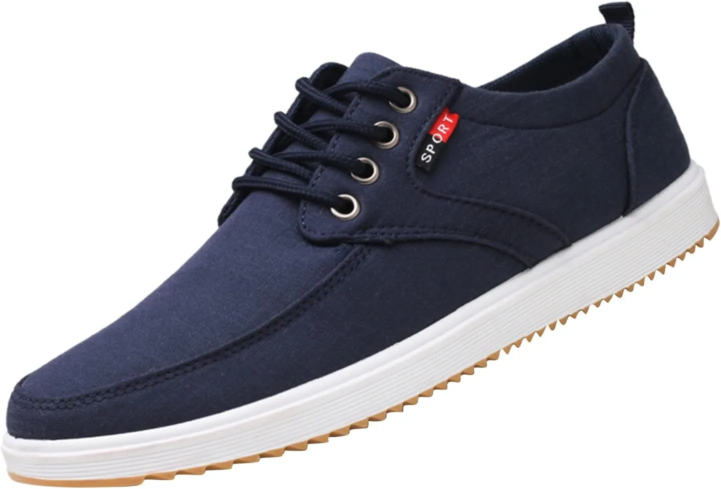 Men's Skate Shoes with Comfortable Sole Lace up Walking Shoes for Men Casual Low Top Boots for Male Daily Work Non Slip Flat Footwear