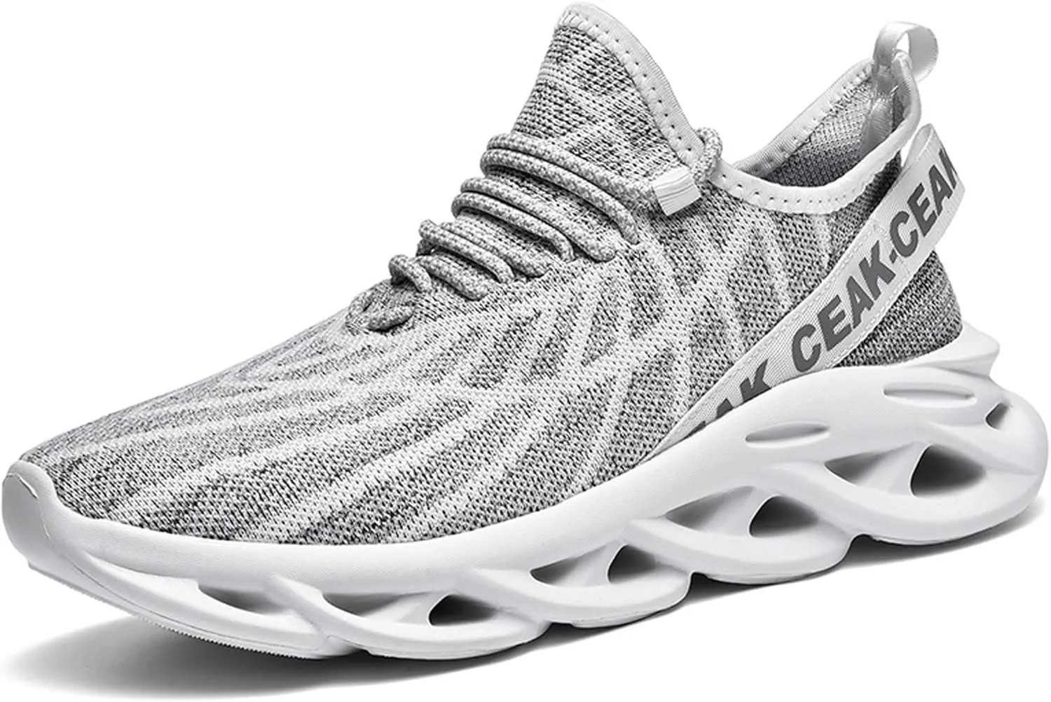 Men's Sports Running Shoes - Breathable Mesh - Fashion Sneakers - Men's Plus Size Basketball Shoes Non-slip Cushioned Walking Shoes - Fitness Tennis Work Shoes