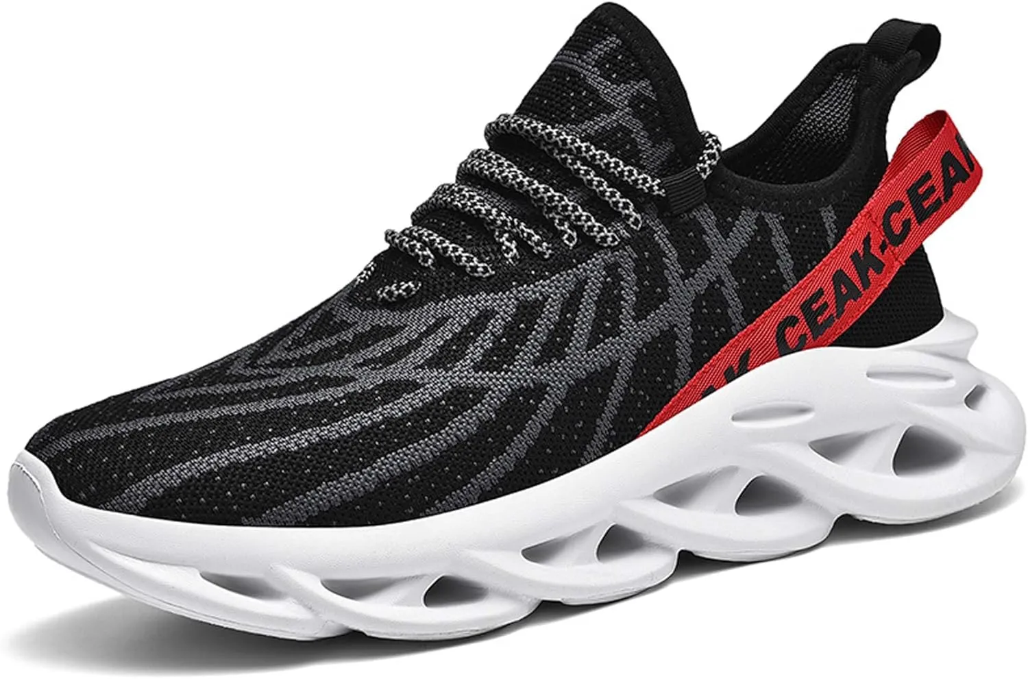 Men's Sports Running Shoes - Breathable Mesh - Fashion Sneakers - Men's Plus Size Basketball Shoes Non-slip Cushioned Walking Shoes - Fitness Tennis Work Shoes